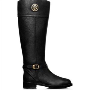 Black Tory Burch Riding Boots